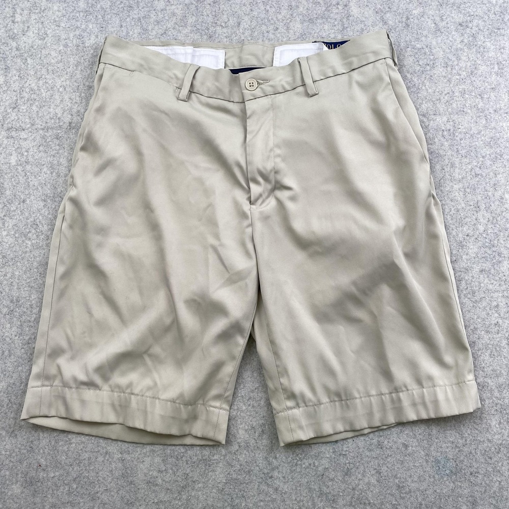 Polo Ralph Lauren Shorts Mens 30 (29x9) Beige Chino Stretch Classic Fit *MARKS*